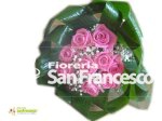 Bouquet di rose fuxsia/rosa