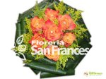 Bouquet di rose arancio