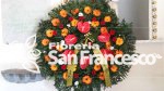 Corona funebre di  fiori misti