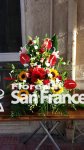 Cesto funebre con fiori misti